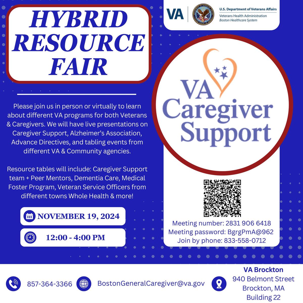 Caregiver Support Program Resource Fair