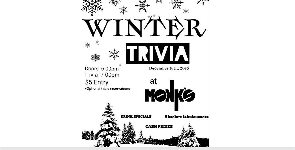 Winter Trivia At Monk\u2019s