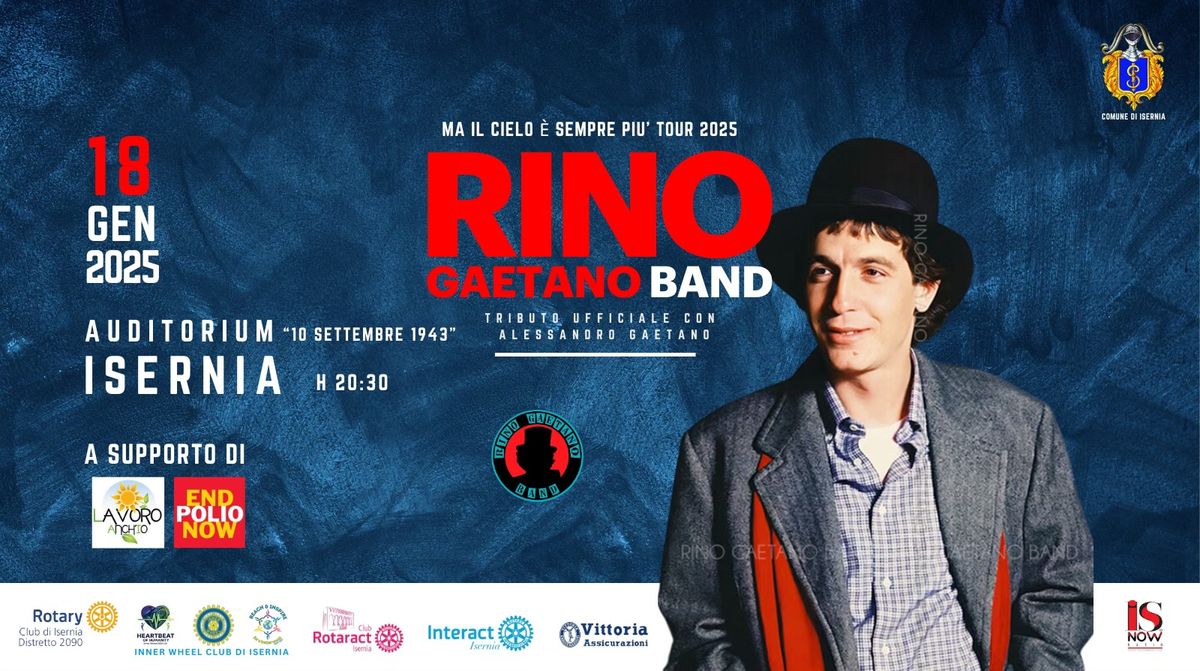 RINO GAETANO BAND \u2022 AUDITORIUM \u2022 ISERNIA \u2022 A supporto della LAI