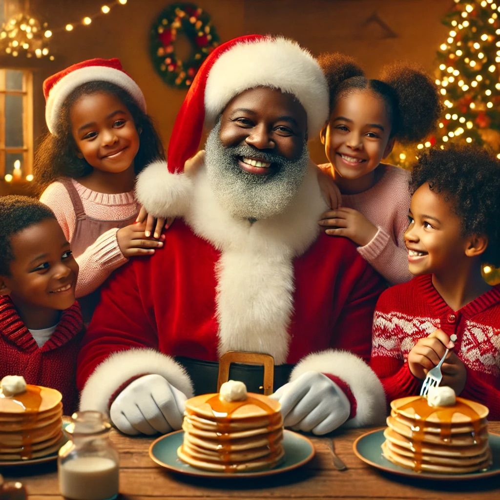 The Black Santa Experience Pancake Breakfast 