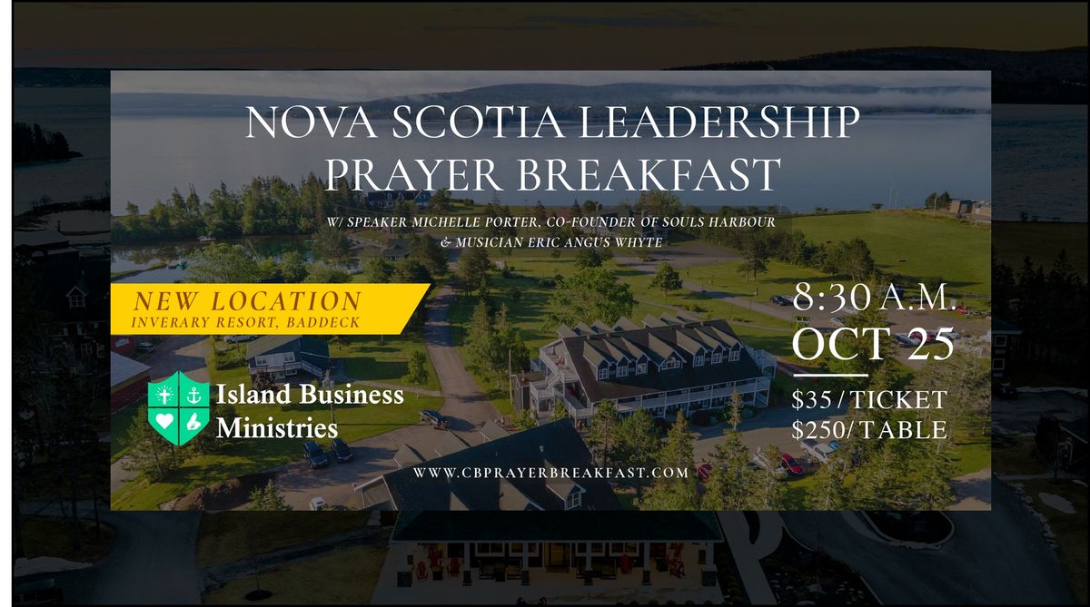 The 20th Annual Nova Scotia Leadership Prayer Breakfast