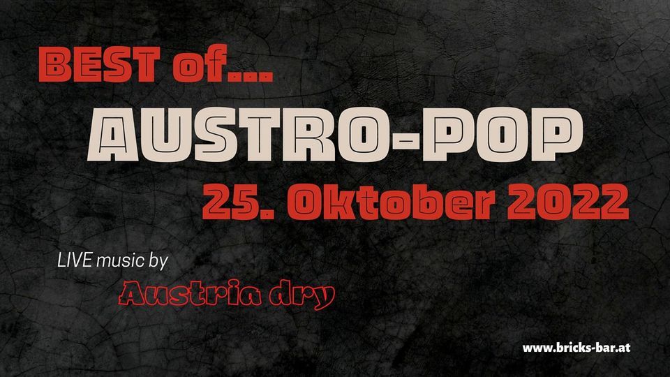 Best of AUSTRO-POP/25. Oktober 2022 im Bricks, Bricks Music Bar