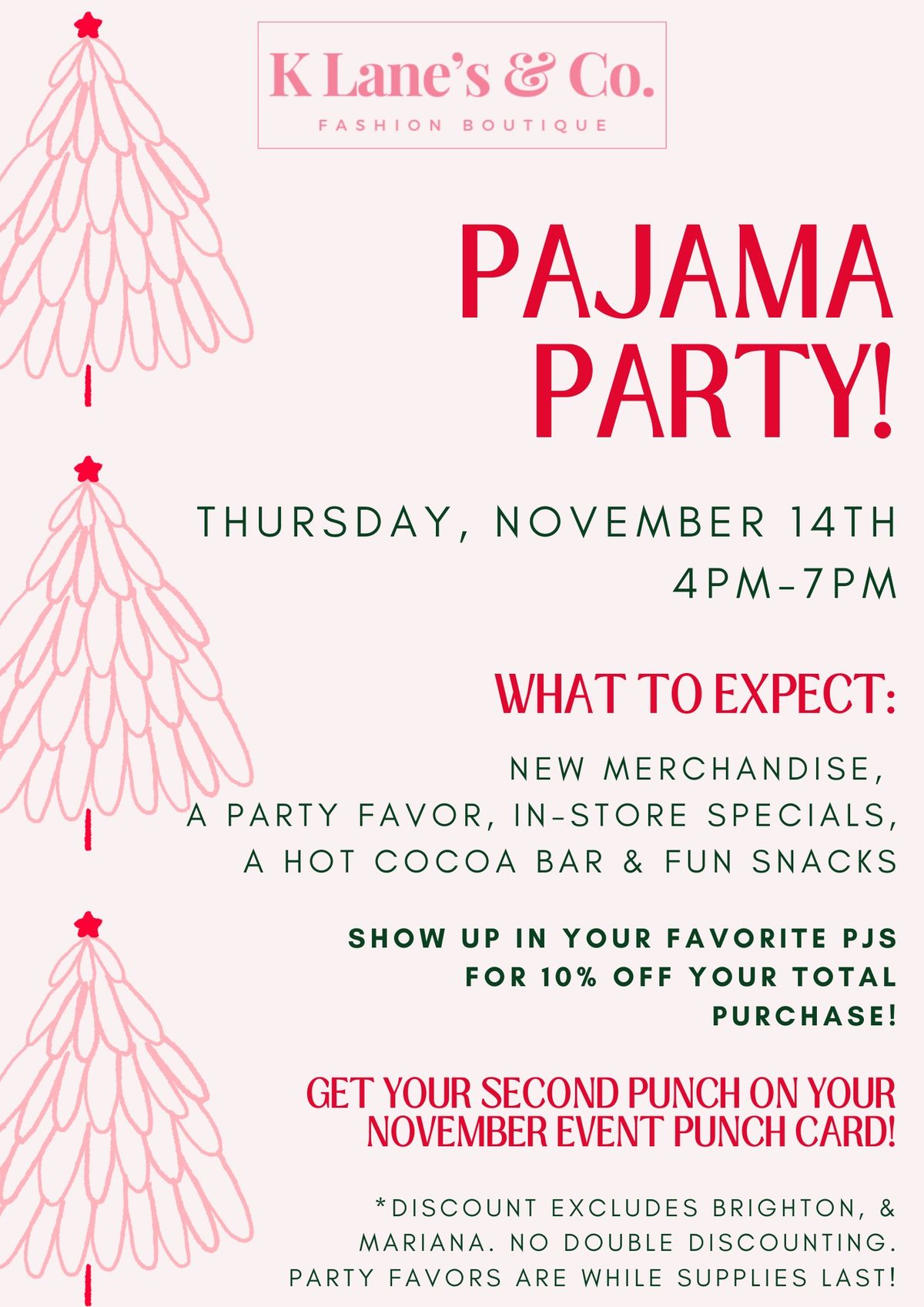 PJ Party @ K Lane\u2019s & Co. \ud83d\udca4\ud83c\udf84\u2728