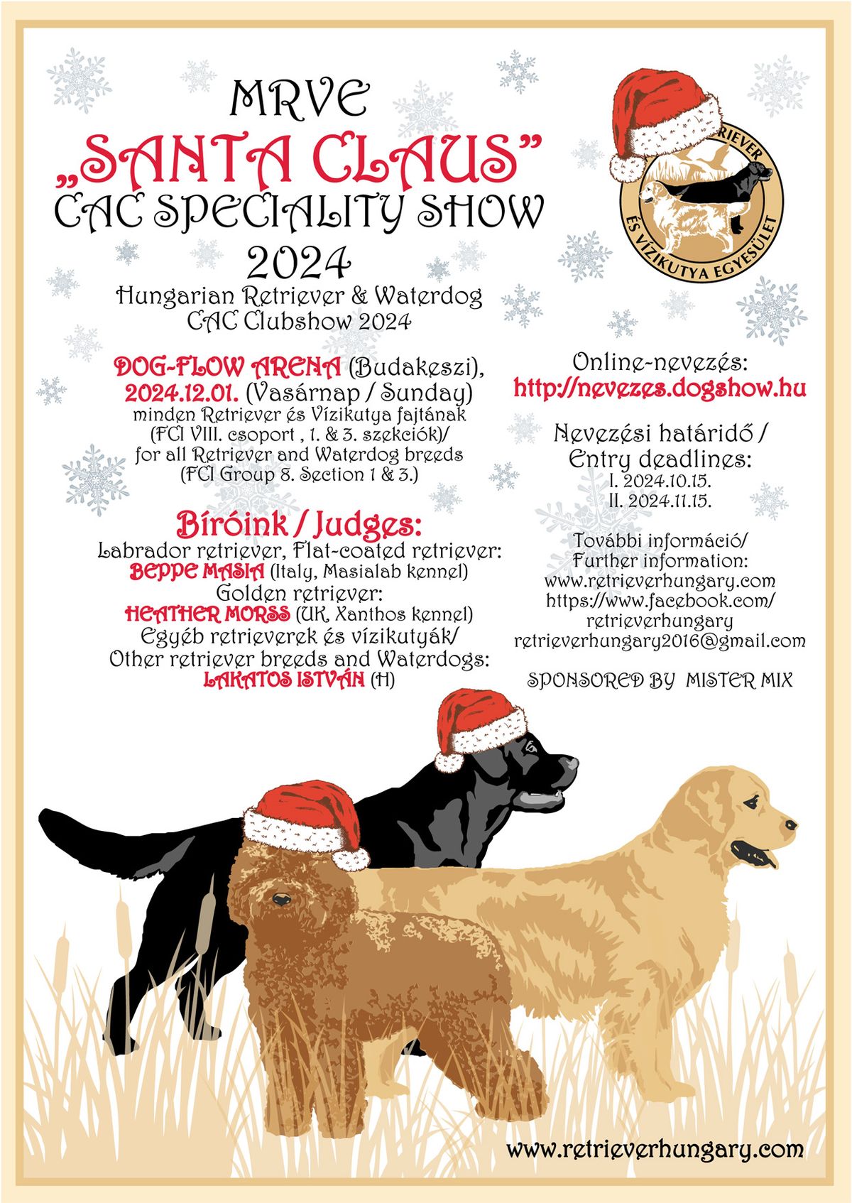 MRVE SANTA CLAUS CAC SPECIALITY for Retrievers and Waterdogs