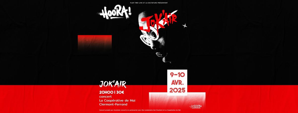 COMPLET : JOK'AIR \u00e0 la Coop\u00e9rative de Mai 