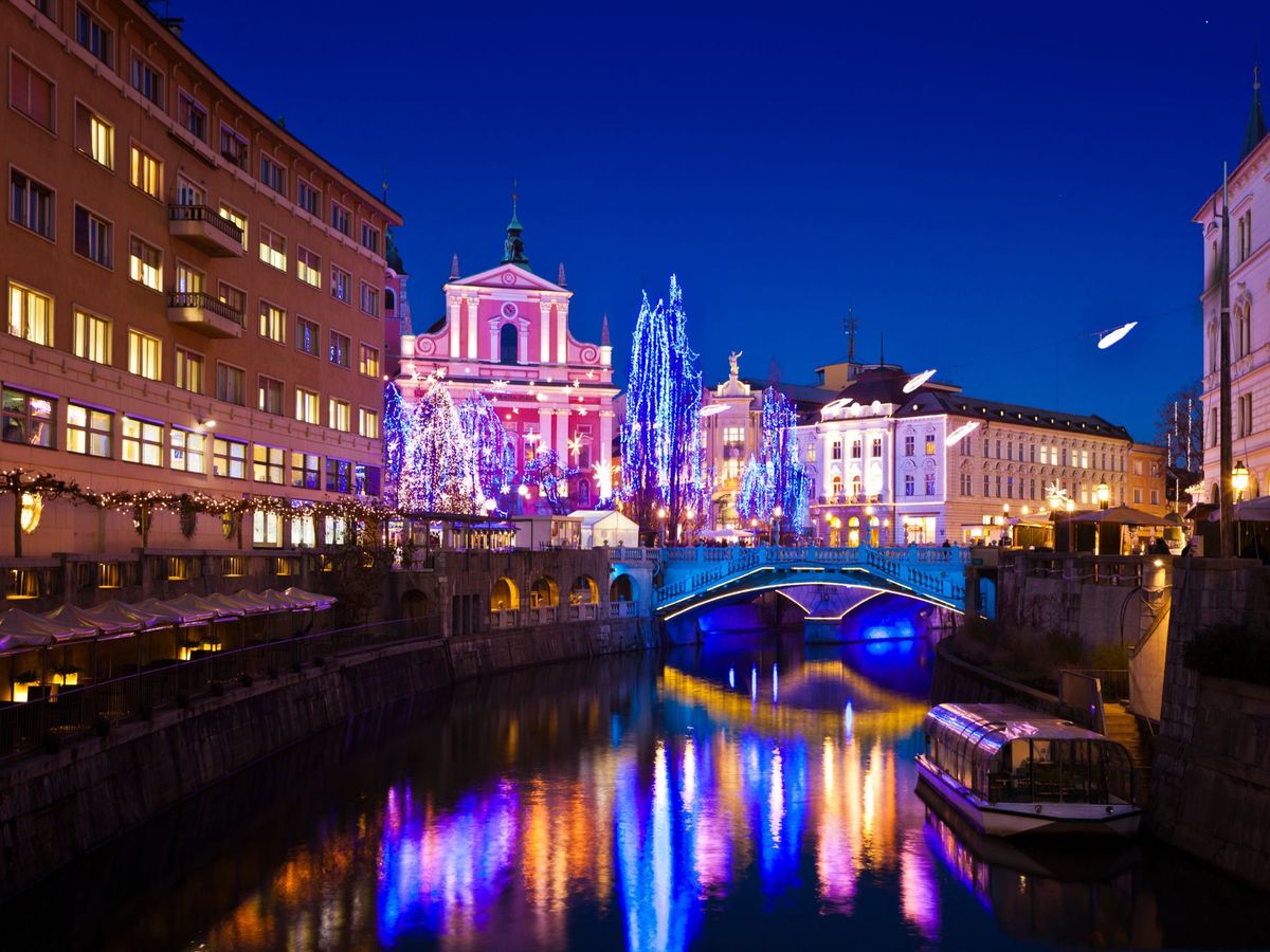 Le mille luci natalizie di Ljubljana 