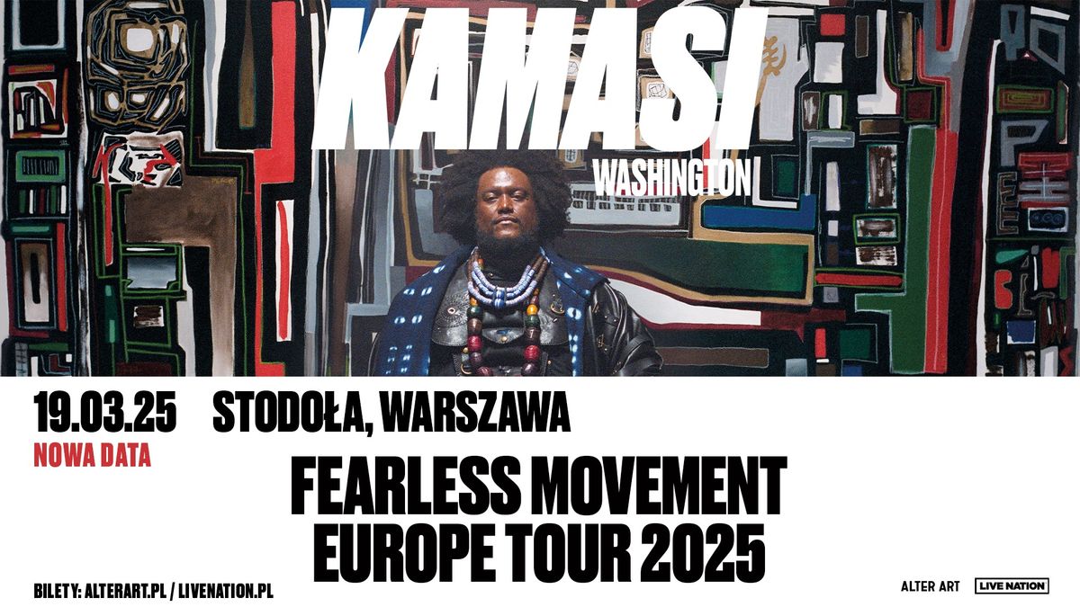 [NOWA DATA] KAMASI WASHINGTON | 19.03.2025 | WARSZAWA, STODO\u0141A