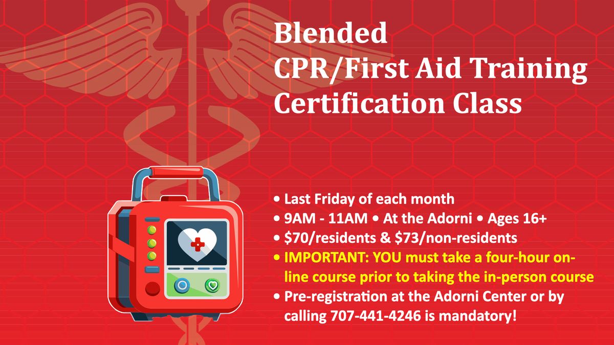 Blended CPR and First Aid Training Certification Class 