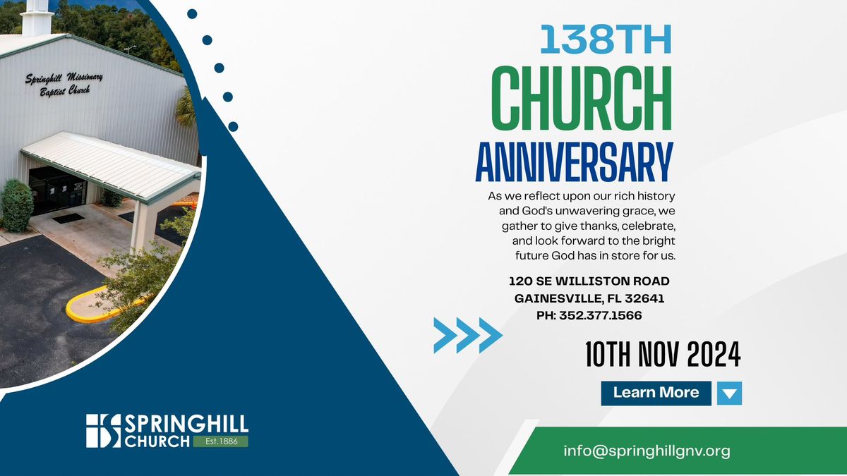 138th Church Anniversary