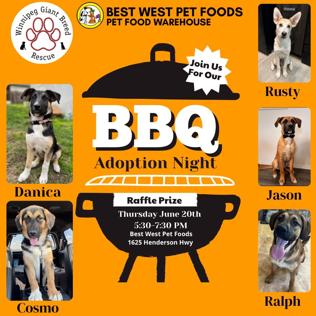 Adoption Night & BBQ -Best West Pet Foods 