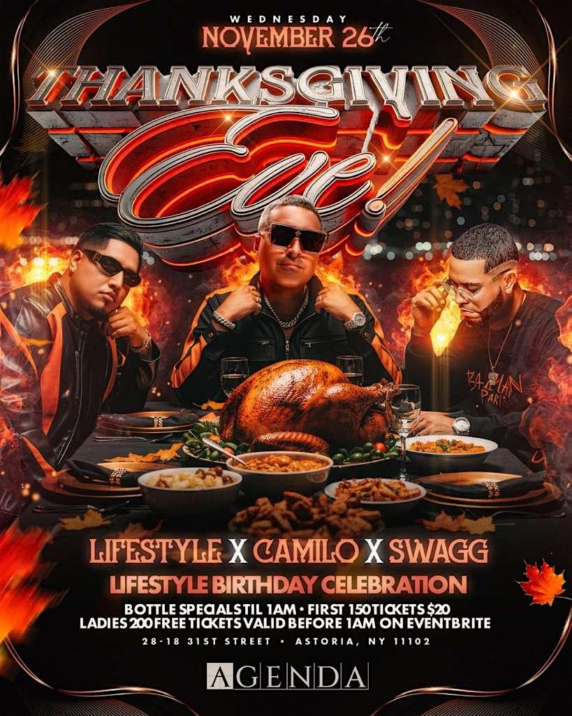 Agenda Astoria Thanksgiving Eve 2025 Tickets