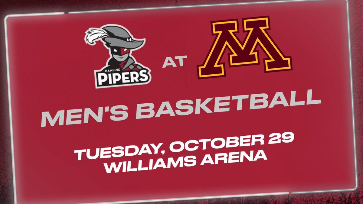 Hamline Pipers at Minnesota Golden Gophers Mens Basketball