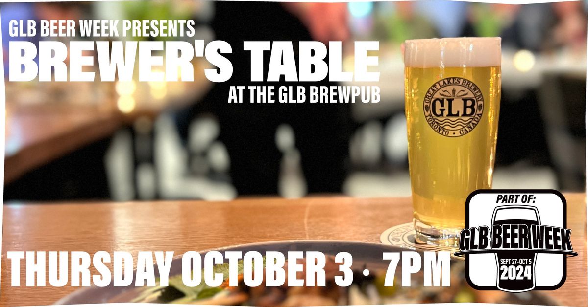 GLB Beer Week Brewer's Table