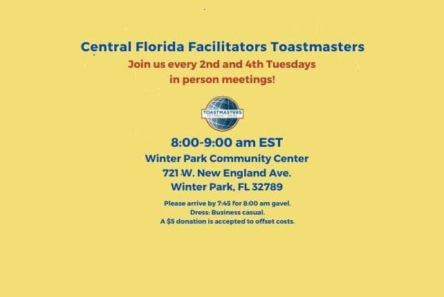 CFF Toastmasters Meeting