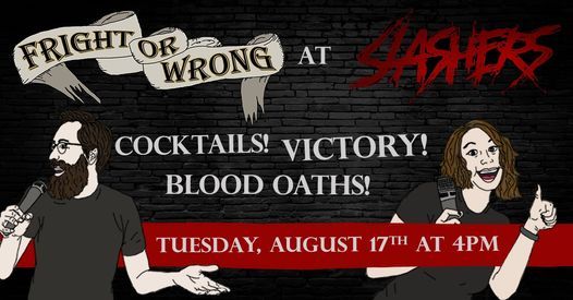 Horror Trivia at Slashers Denver Hosted by Fright or Wrong