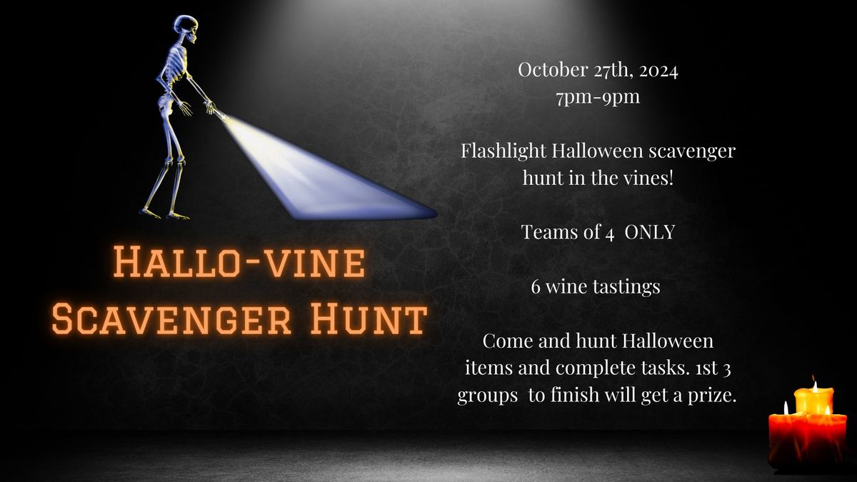 Hallo-Vine Flashlight Scavenger Hunt