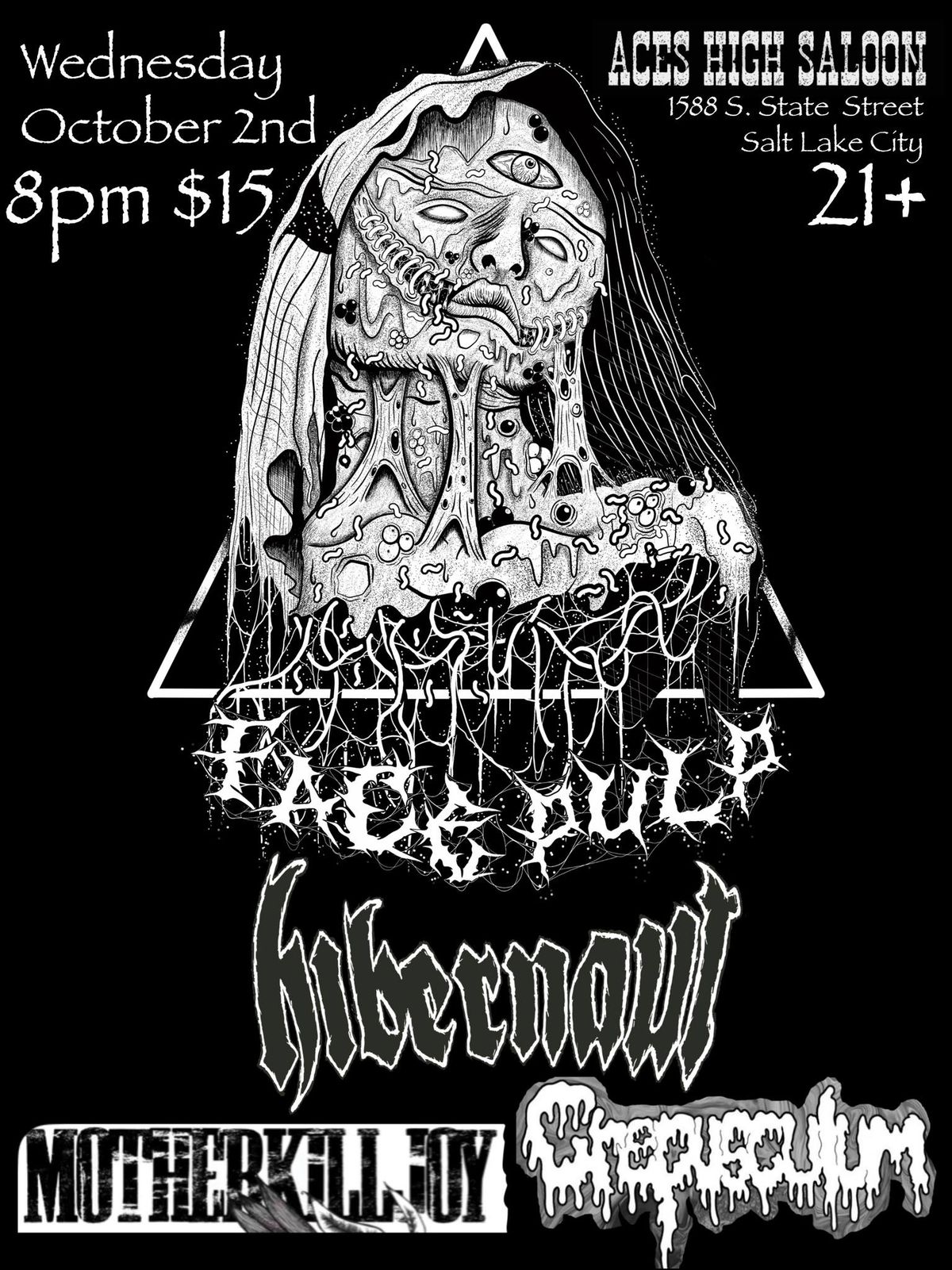 Hibernaut, Facepulp, Crepusculum, Mother Killjoy at Aces High