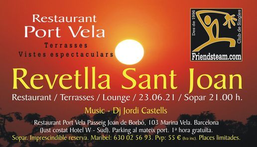 Revetlla Sant Joan 2021 - Sopar + Music. Club Friendsteam.com