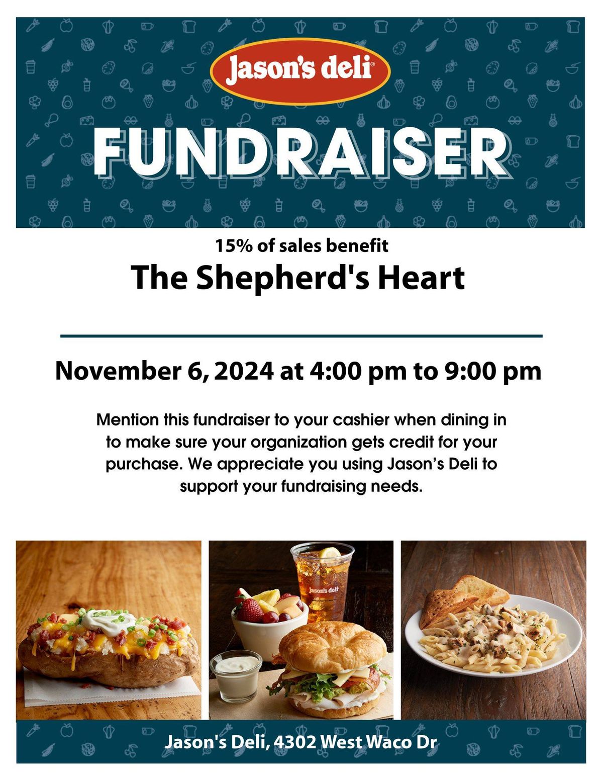 Jason's Deli Dine to Donate Fundraising Event