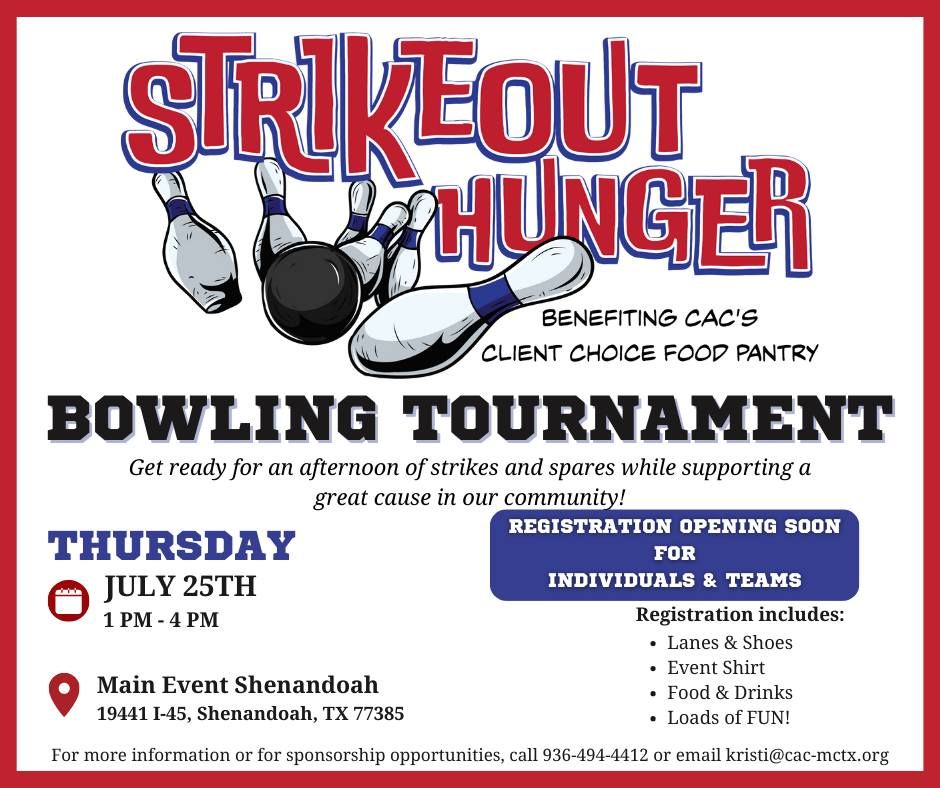 Strikeout Hunger Bowling Tournament