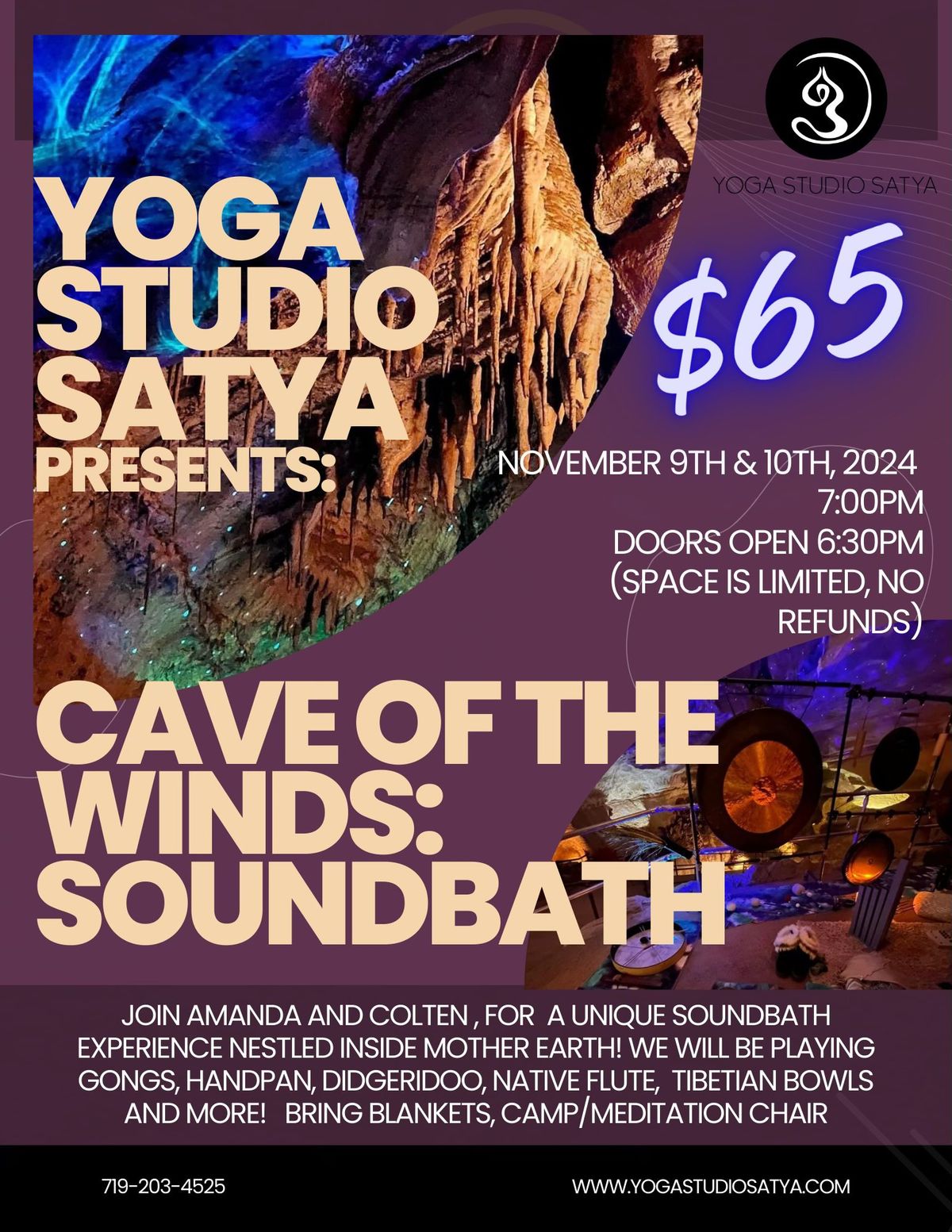 Soundbath Inside the Cave of the Winds