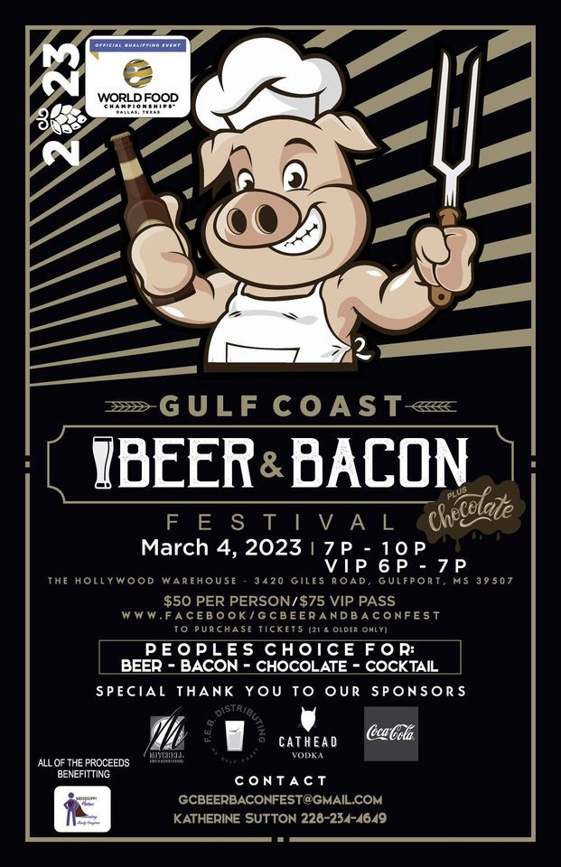 Gulf Coast Beer and Bacon Fest 2023, 3420 Giles Rd, Gulfport, MS 395017011, United States, 4