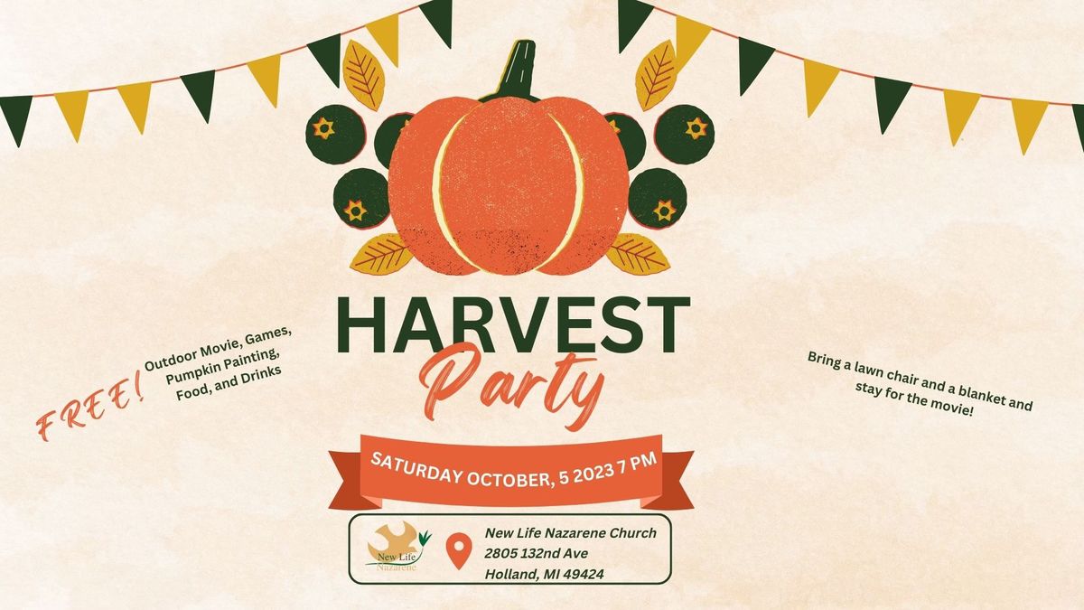 FREE Family Harvest Party and Movie Night