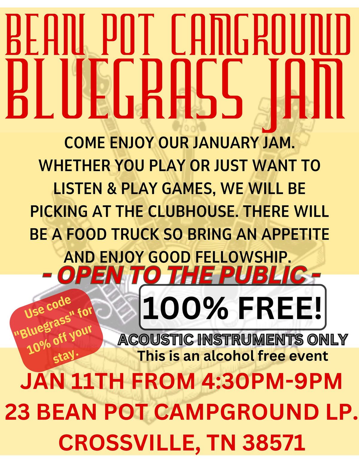 January Bluegrass Jam