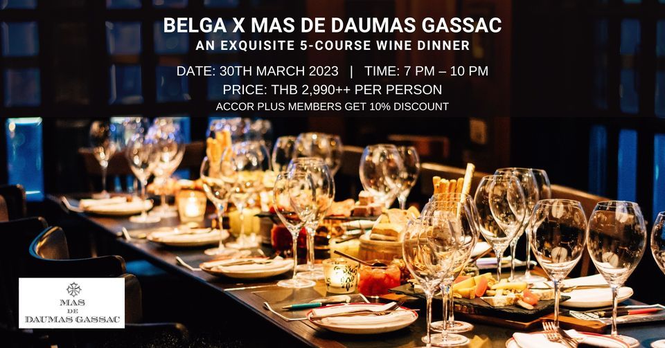 MAS DE DAUMAS GASSAC X BELGA (5-COURSE WINE DINNER)