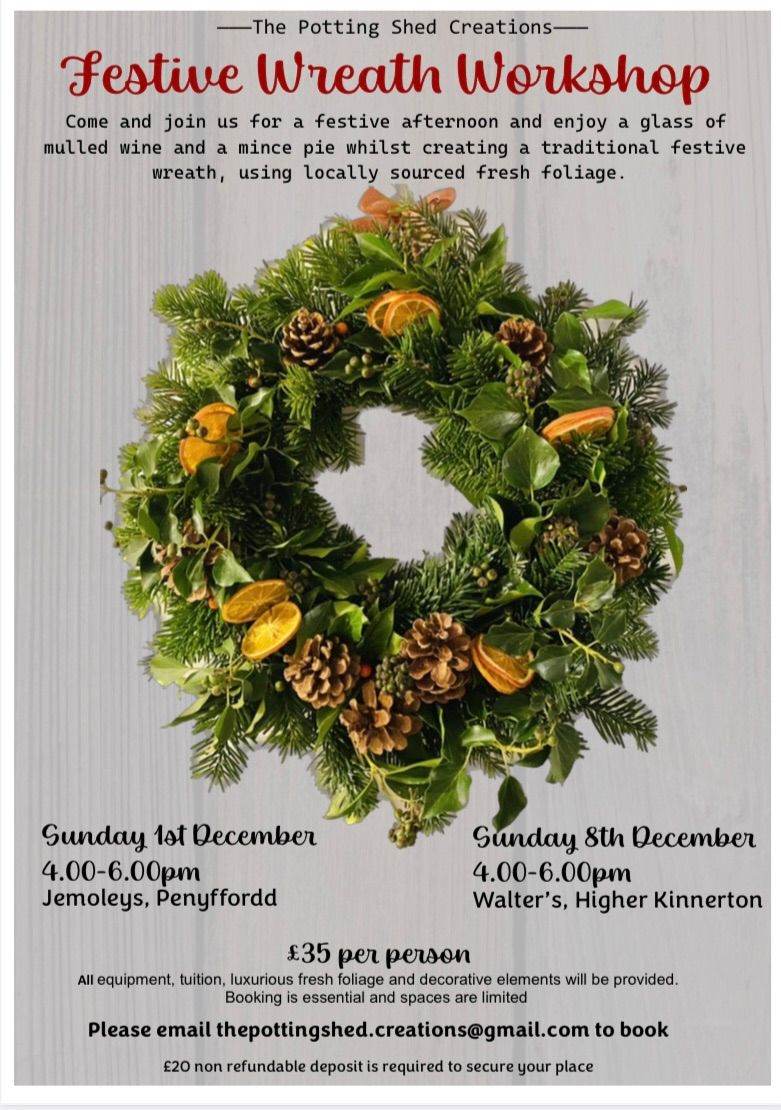 Festive wreath making 