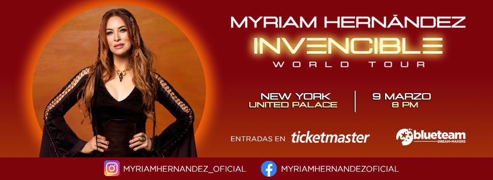 Myriam Hernandez - Invencible Usa Tour 2024