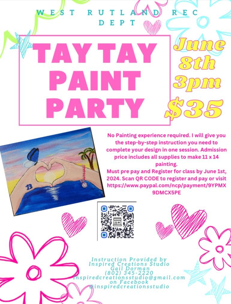 Taylor Swift TEEN paint party! Listen to TS music and paint