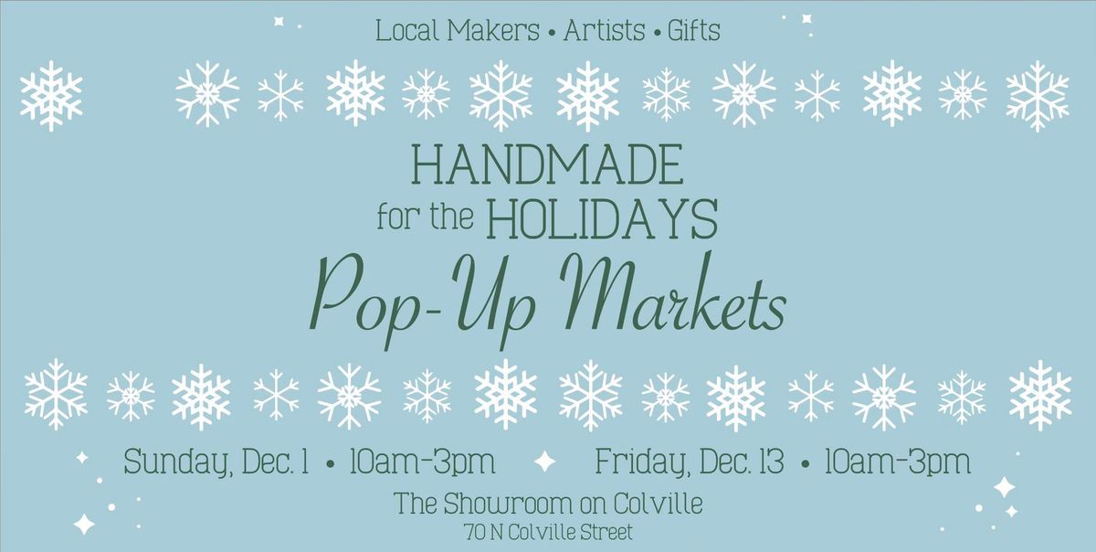 Handmade for the Holidays Pop-Up Market