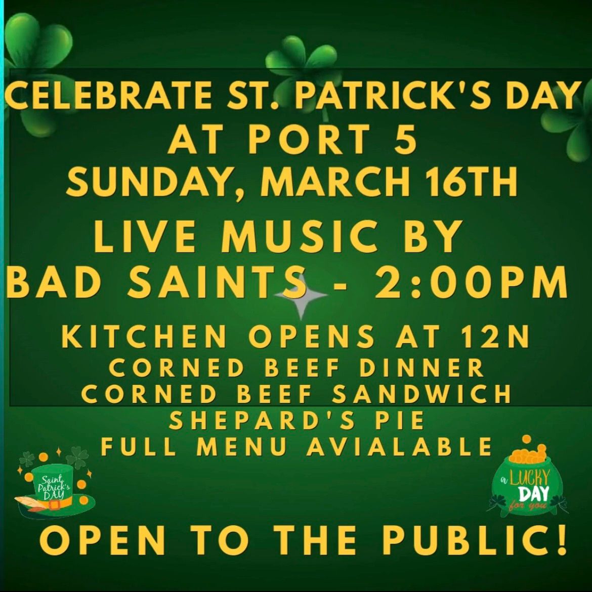 \u2618\ufe0f\u2618\ufe0f St. Patrick\u2019s Day Kick Off Party!\u2618\ufe0f\u2618\ufe0f