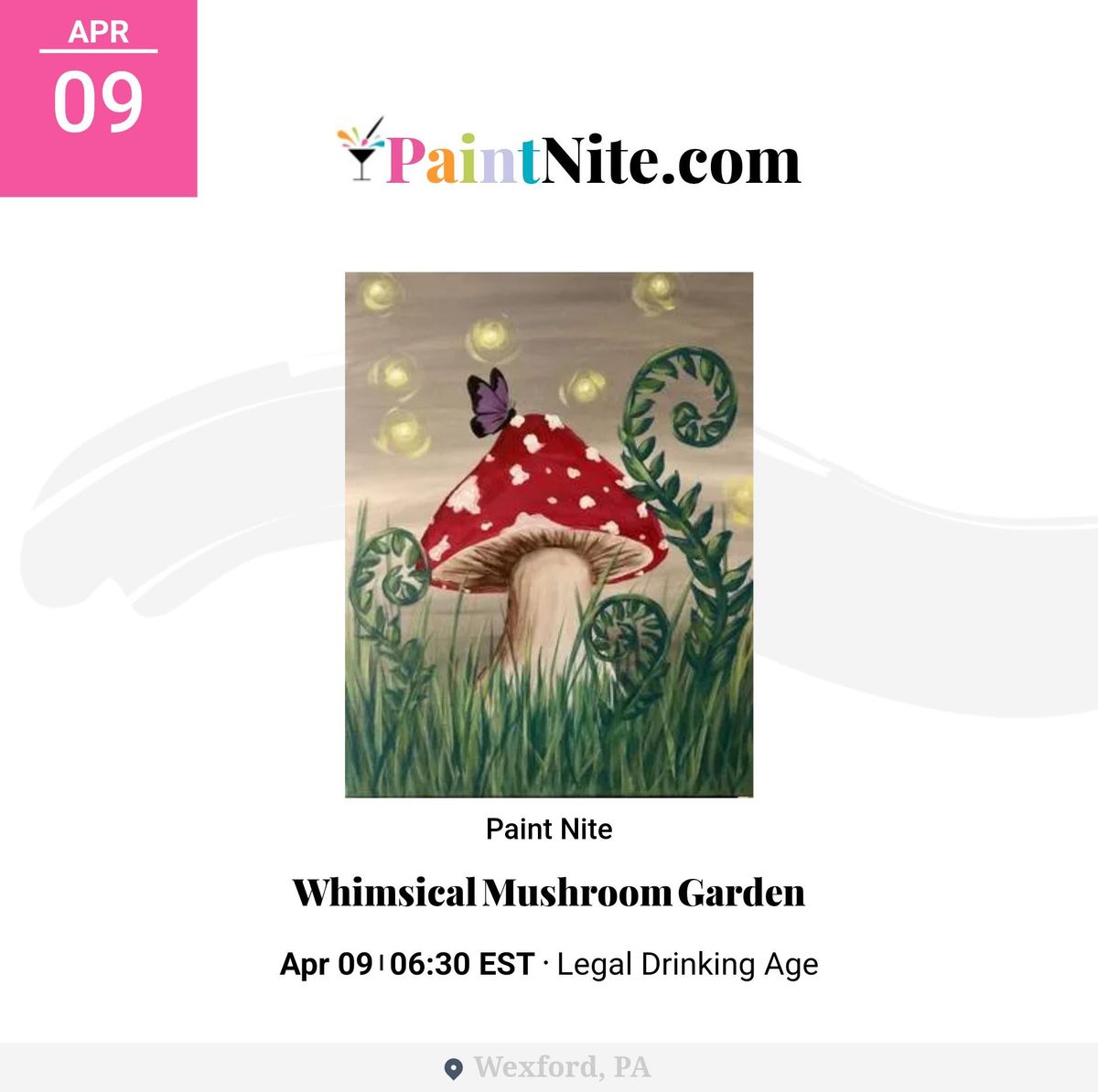 Whimsical mushroom garden 