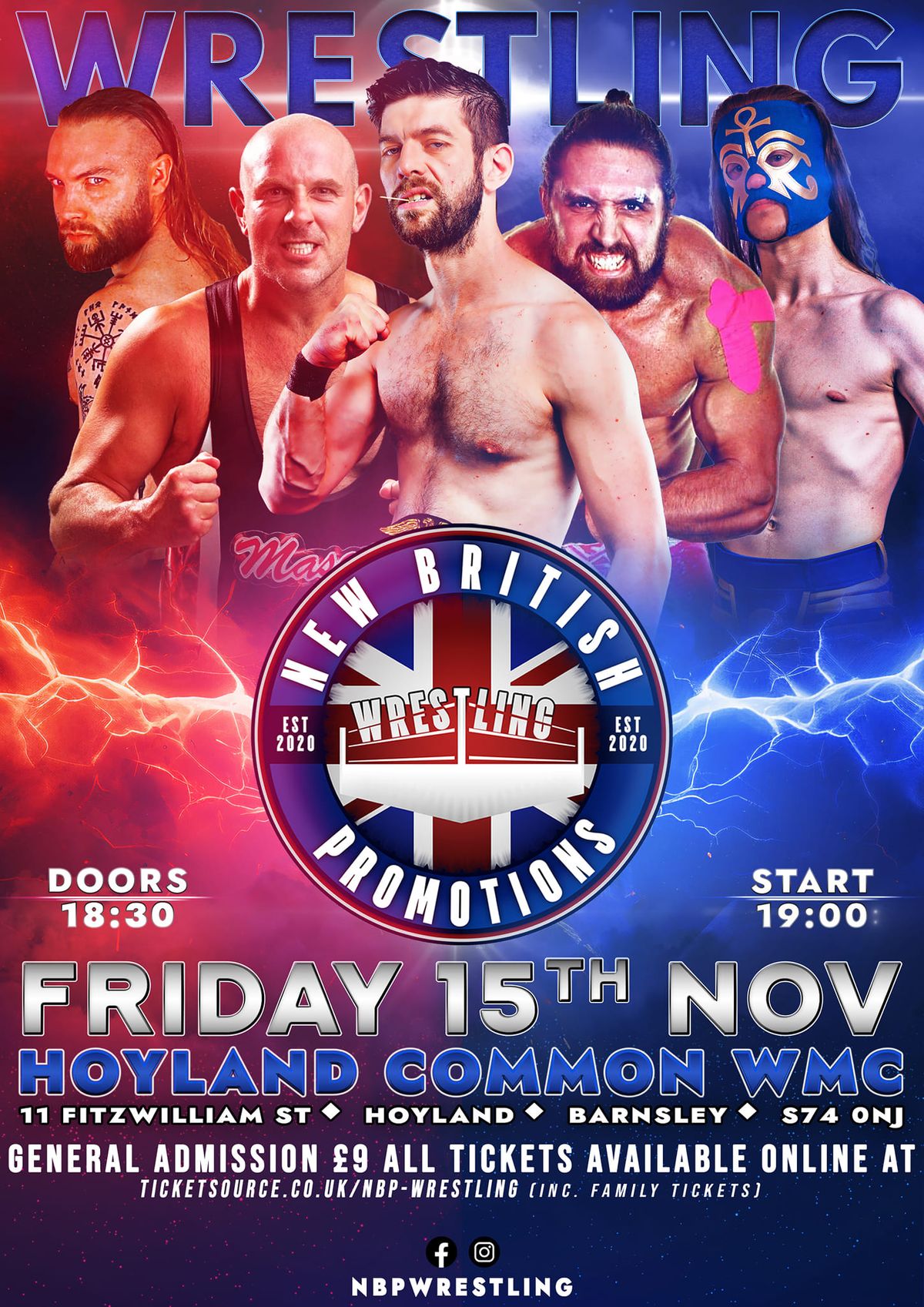 Live professional wrestling in Hoyland, BARNSLEY