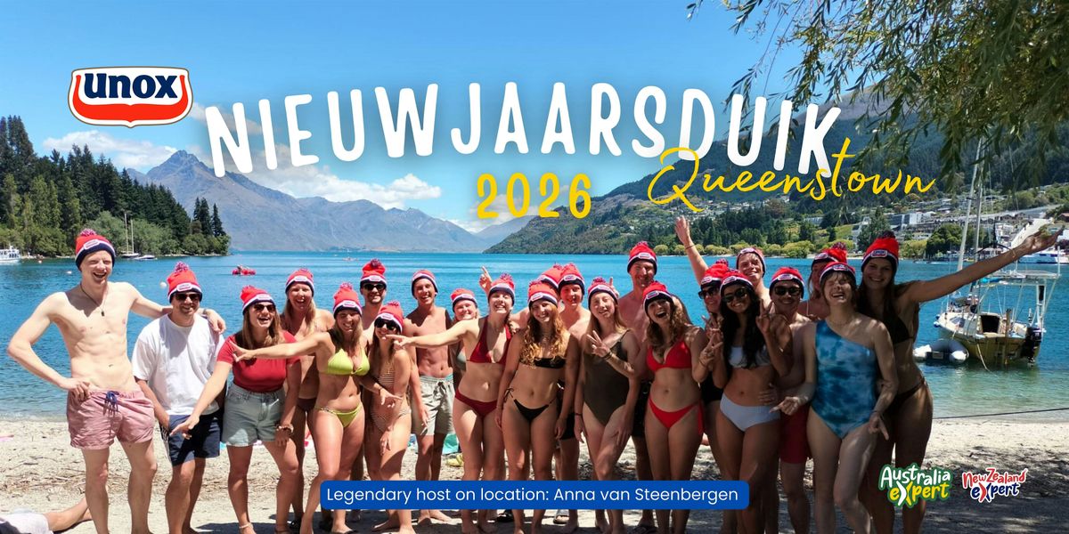Nieuwjaarsduik at Queenstown, New Zealand 2026