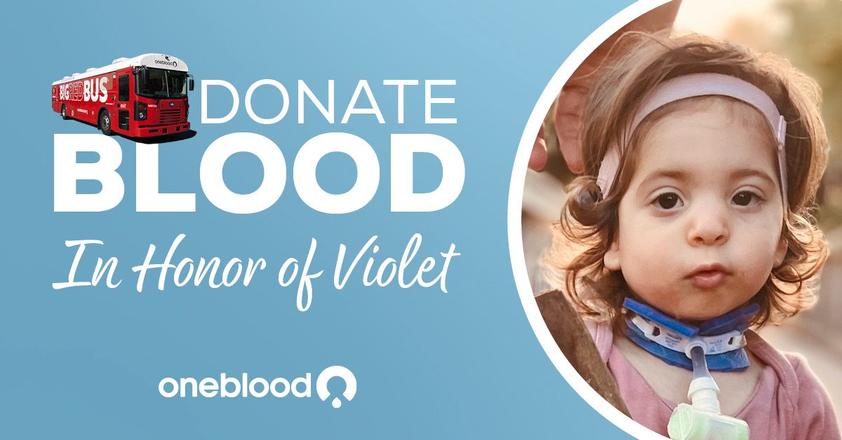 Donate Blood in Honor of Violet!