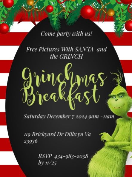 Breakfast With Santa and The Grinch