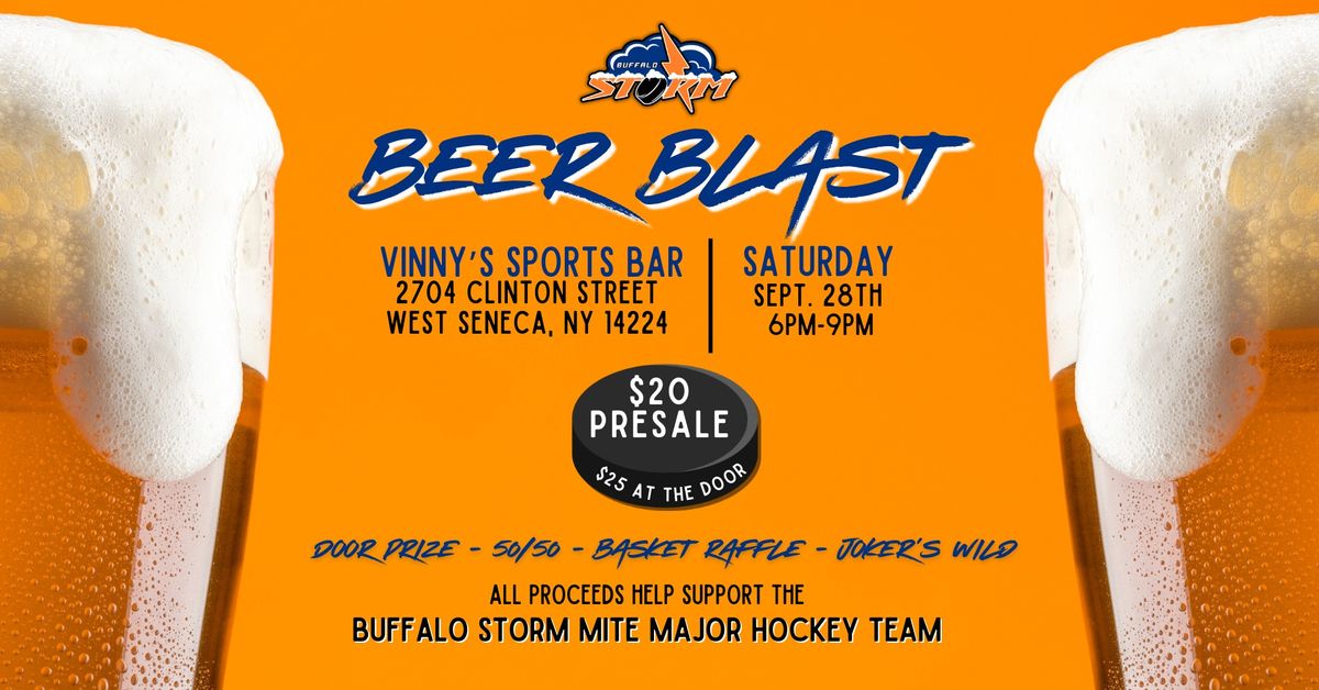 Beer Blast Fundraiser for Buffalo Storm Mite Major Hockey Team