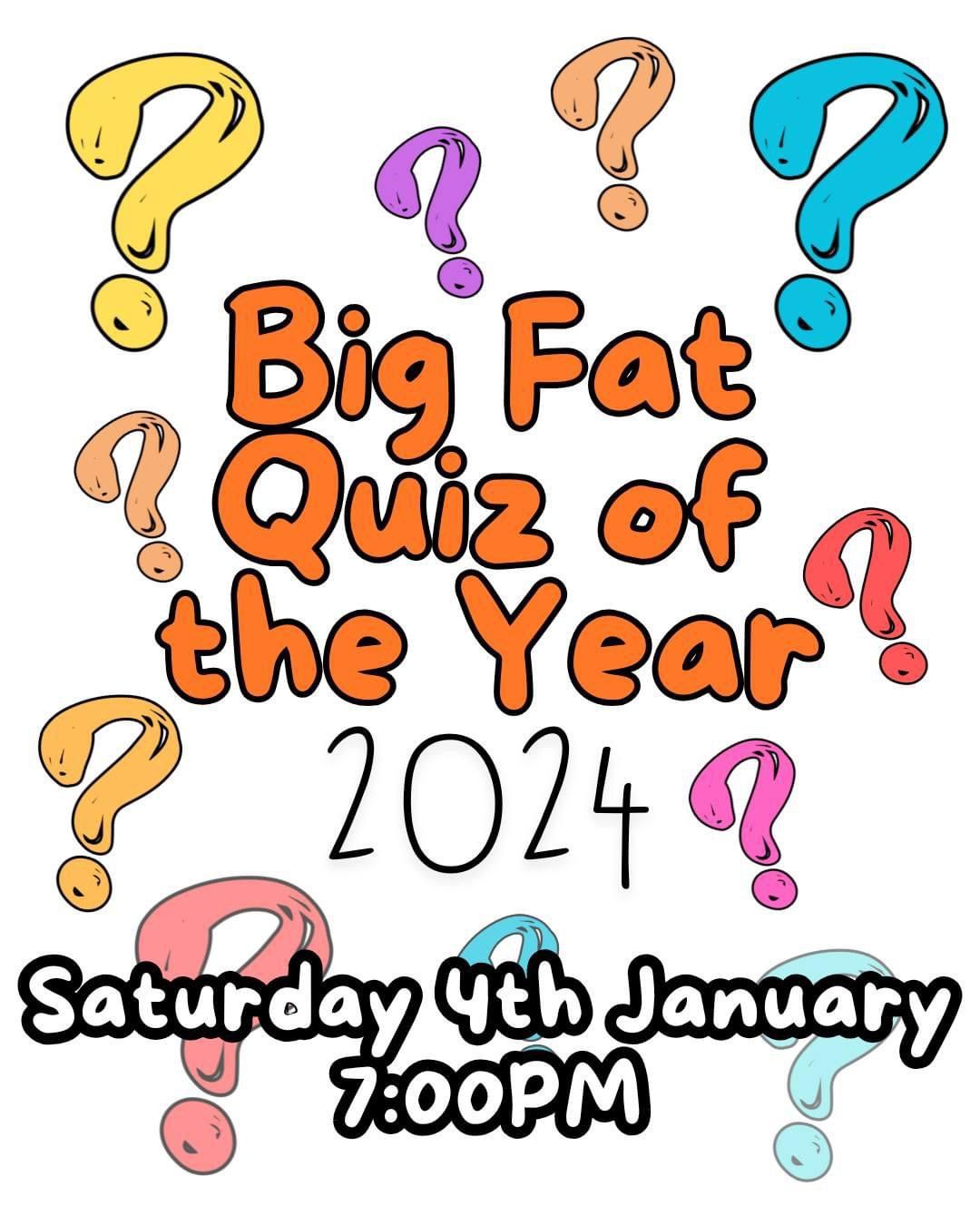 BIG FAT QUIZ OF THE YEAR! 