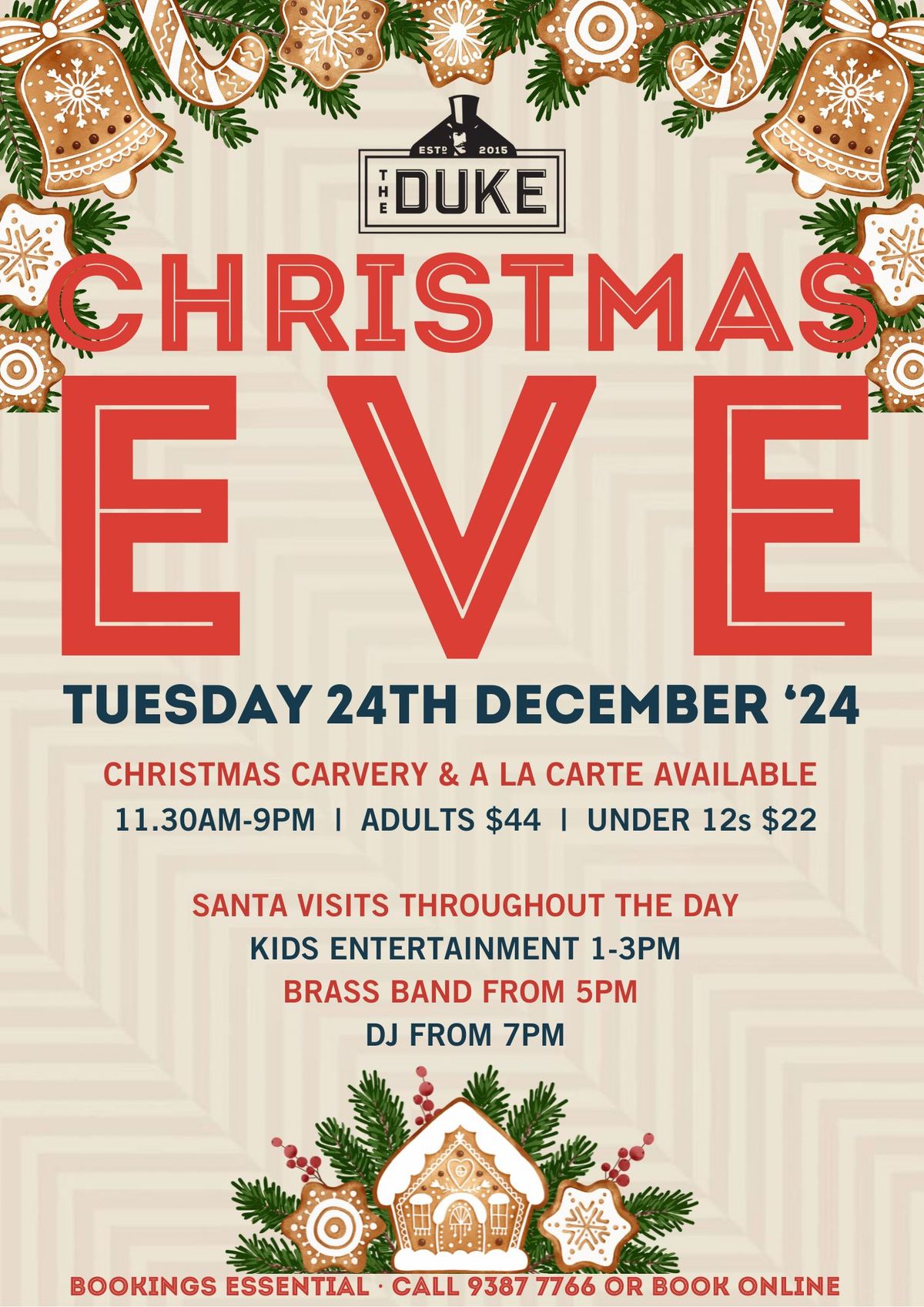 Christmas Eve Celebrations at The Duke Bar & Bistro