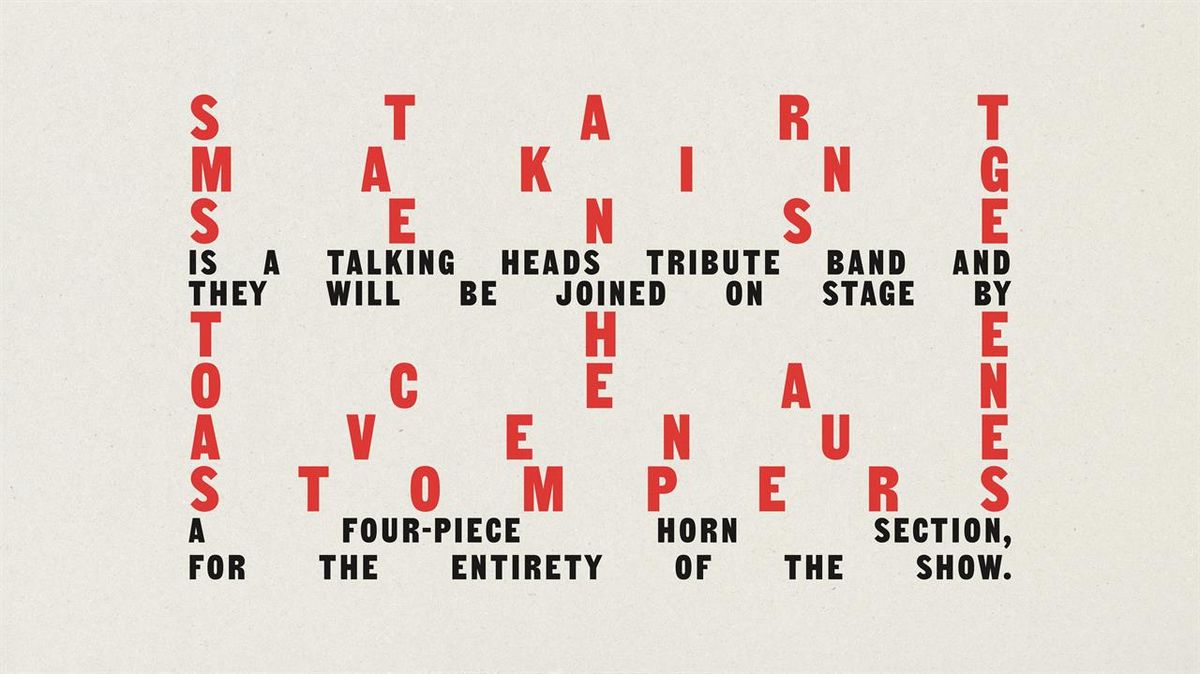 Start Making Sense - Talking Heads Tribute & The Ocean Avenue Stompers Horns