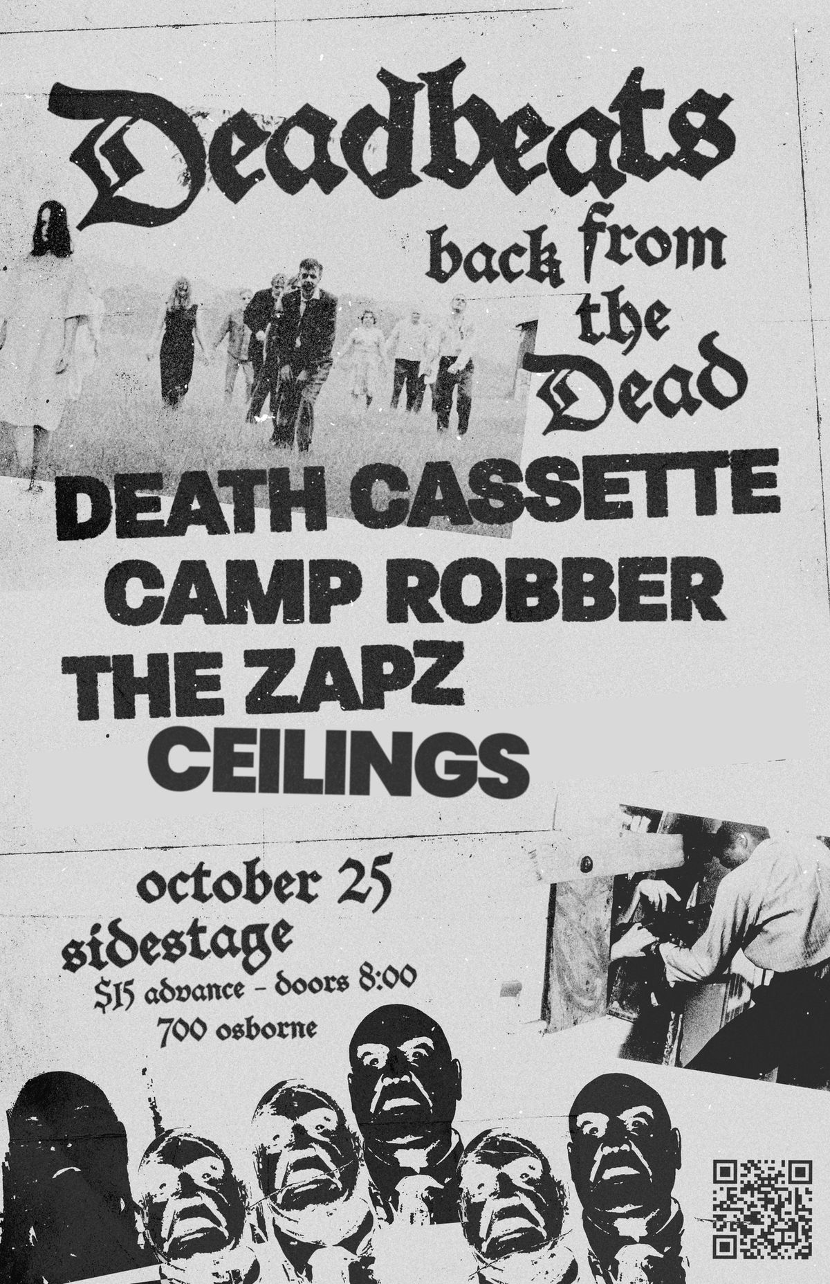 Deadbeats 10 | Death Cassette | Camp Robber | The Zapz | Ceilings