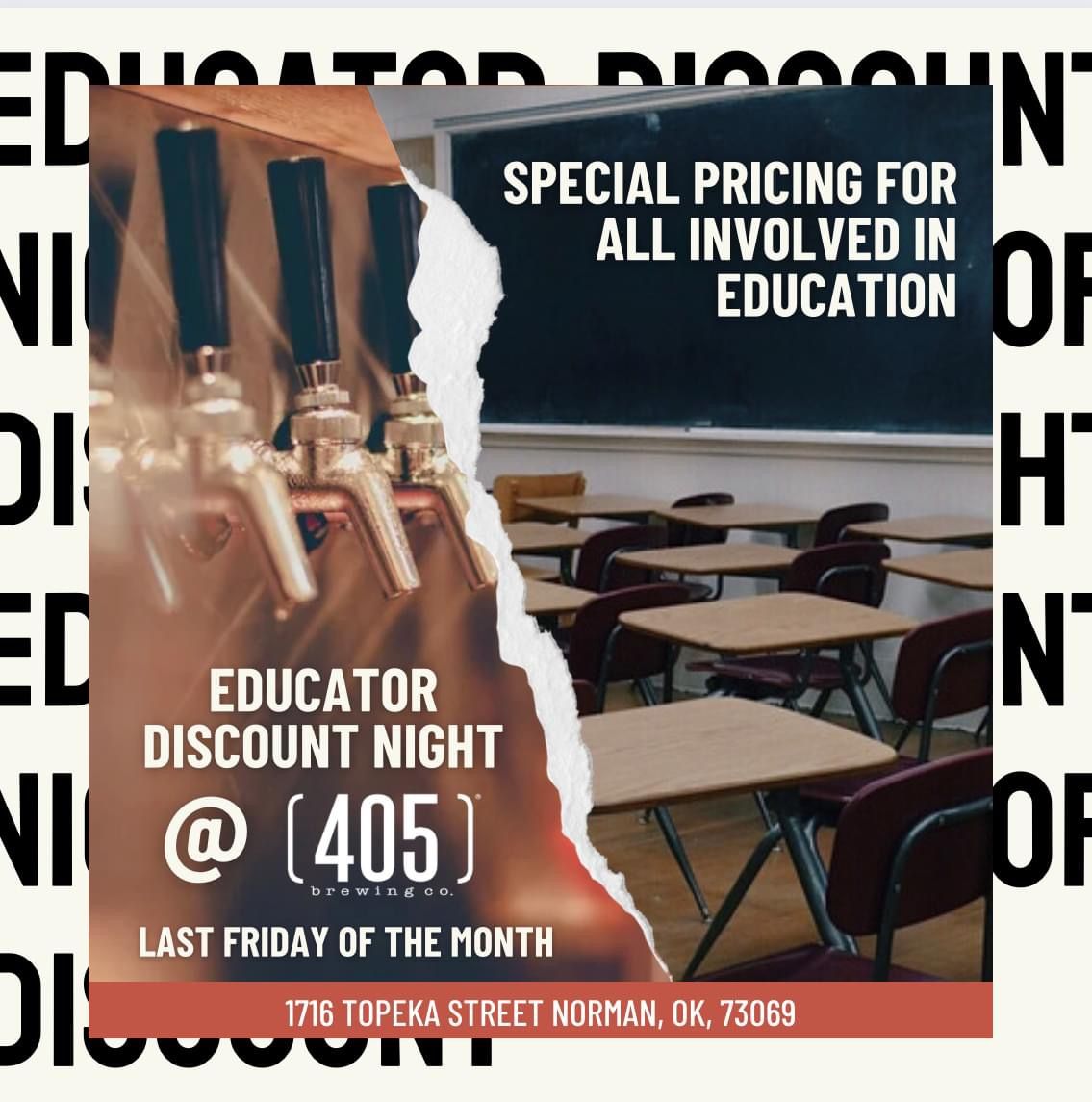 Educator Night at (405) Brewing