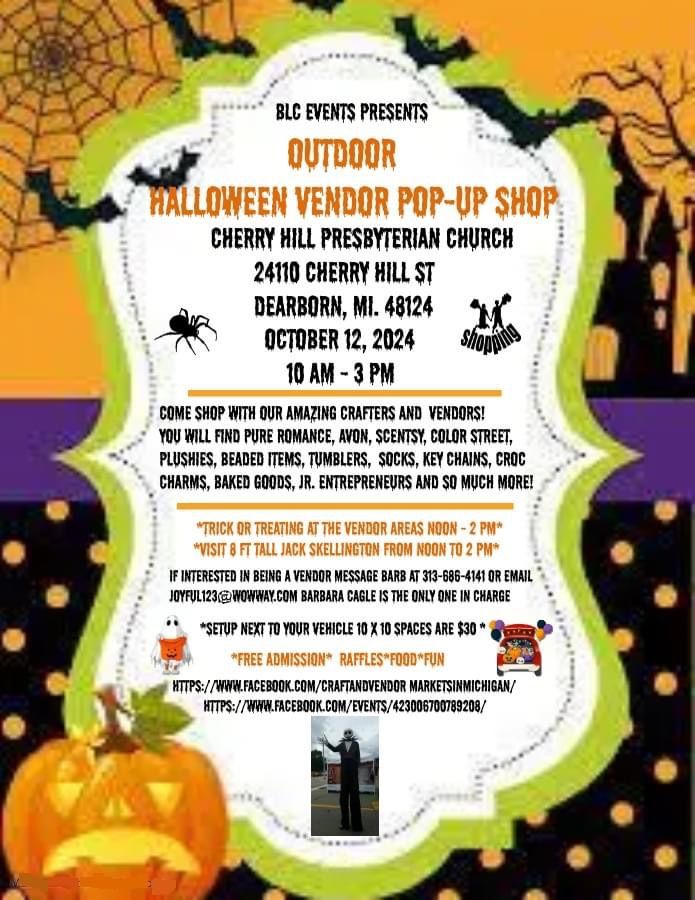 Outdoor Halloween Vendor Pop-Up Shop