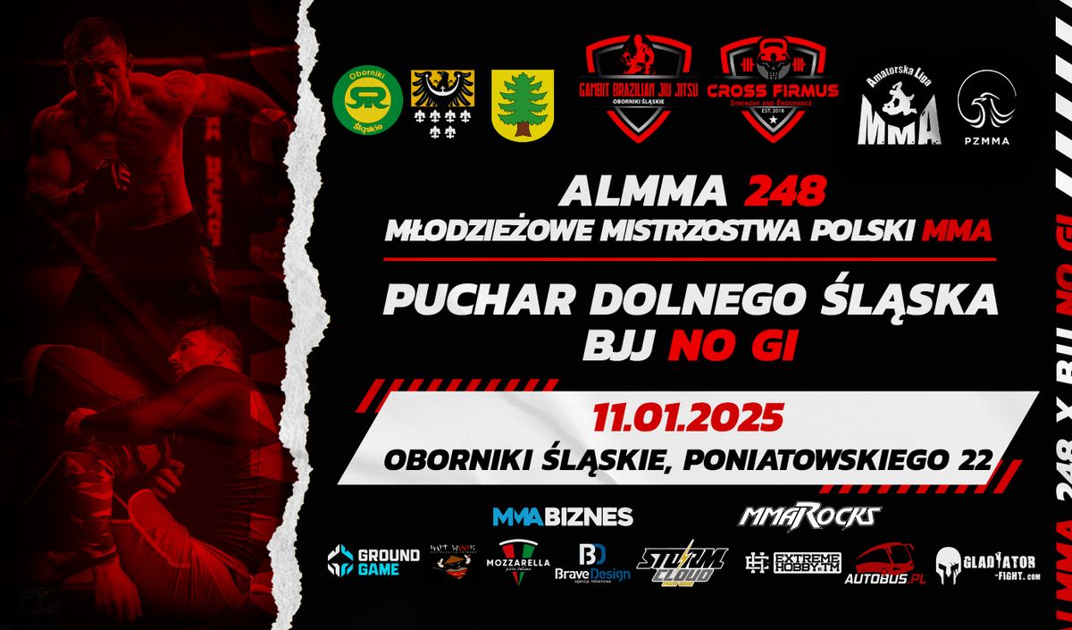 ALMMA 248 Oborniki \u015al\u0105skie i Mistrzostwa Polski MMA M\u0142odzie\u017cowc\u00f3w