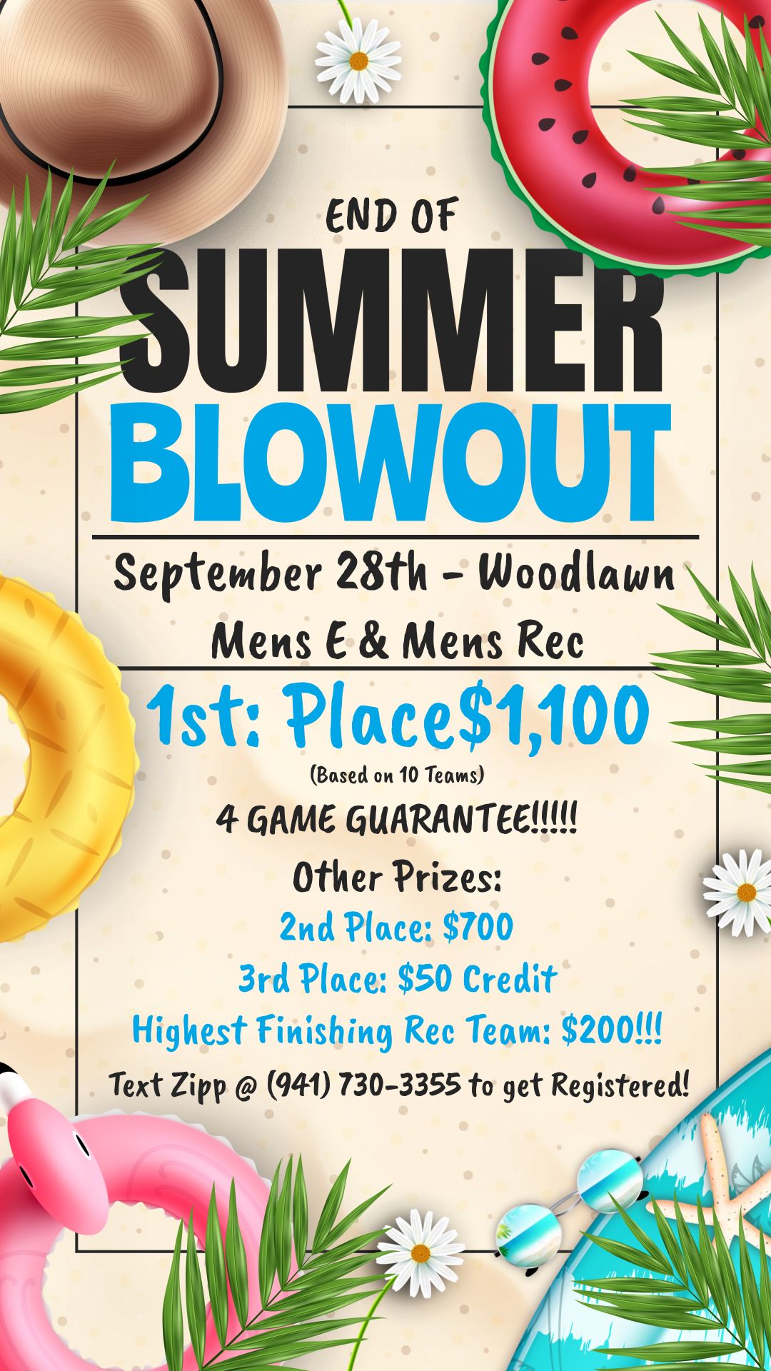 September 28th - Mens End of Summer Blowout 4GG - Woodlawn