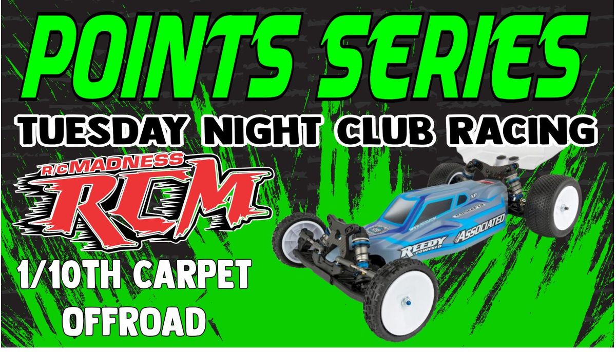 Tuesday Night Off Road Carpet Points Series 