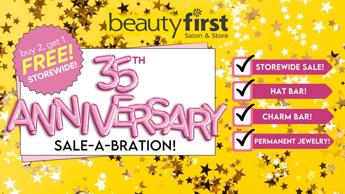 Anniversary Celebration at your Local BeautyFirst: Hat Bar